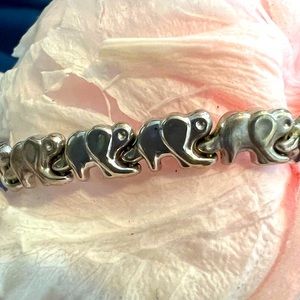 14k real gold elephants bracelet